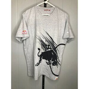 Red Bull Racing Team Puma Nascar F1 Gray Mens MD short sleeve T-shirt NWOT